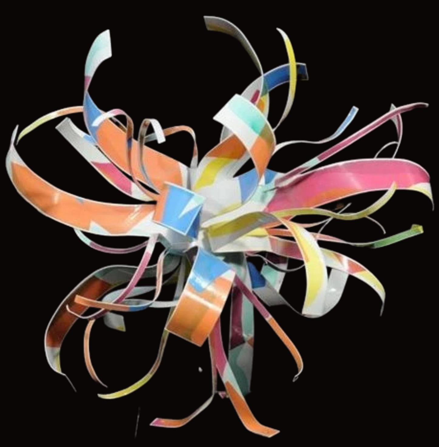 Dorothy Gillespie Starburst Metal Art Sculpture