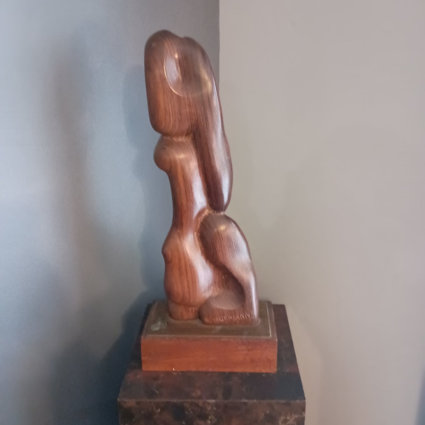 RK Hofmanns Abstract Bodies Intertwined Wood Sclupture